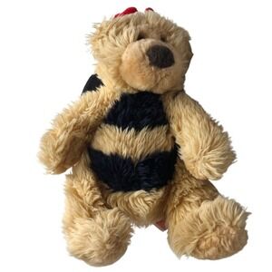 Russ Berrie Breezy Teddy Bear Bumble Bee Stuffed Plush Animal Wings‎ 10 inch 259